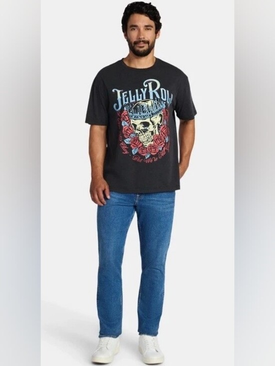 Jelly Roll Other - NWT Black Graphic Tee - Men's Casual Shirt Men's Size 3XL